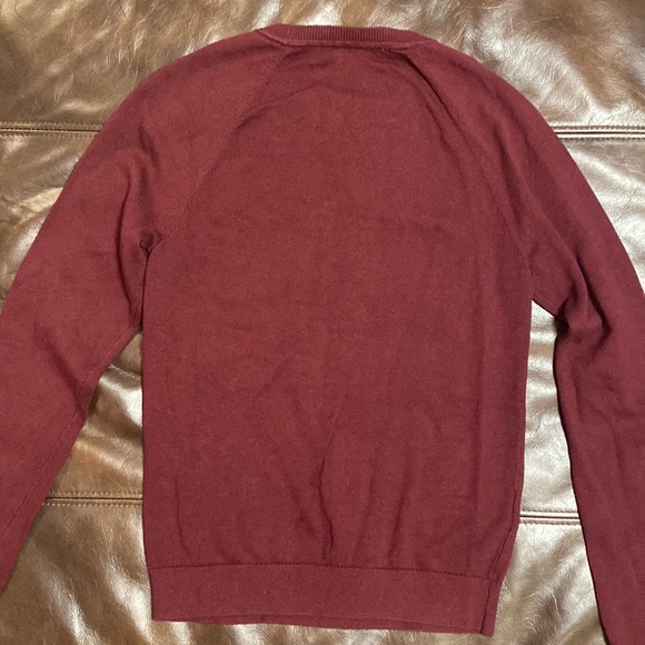 Loft Cranberry Textured XS Sweater - Picture 9 of 10